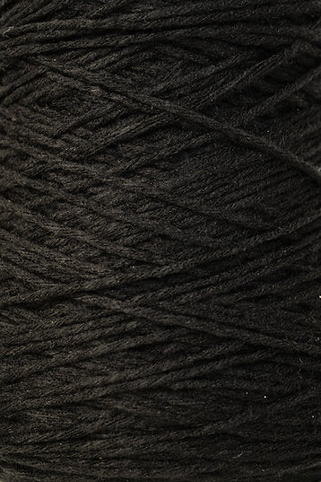 Close up of black tufting yarn