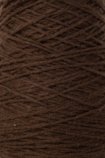 Close up. of coffee coloured tufting yarn