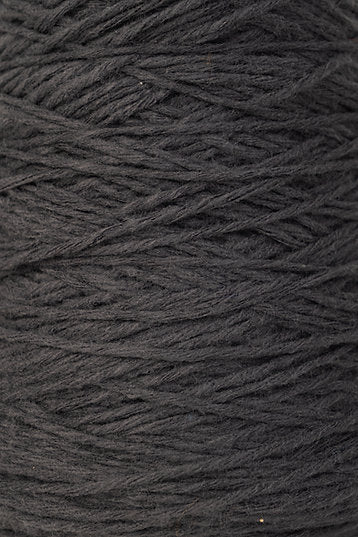 close up of dark grey tufting yarn