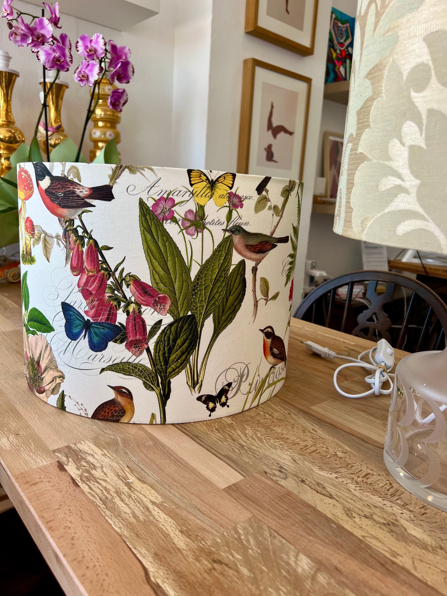 Custom Lampshade - Wild Botanics