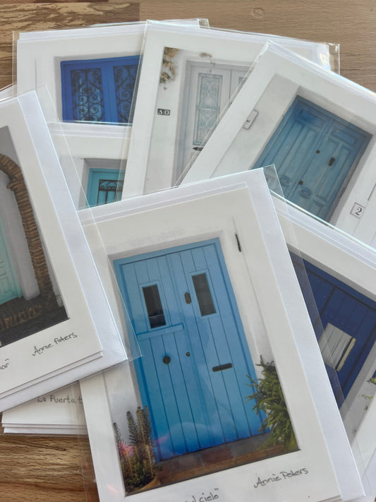 Collection of Spanish doors art cards