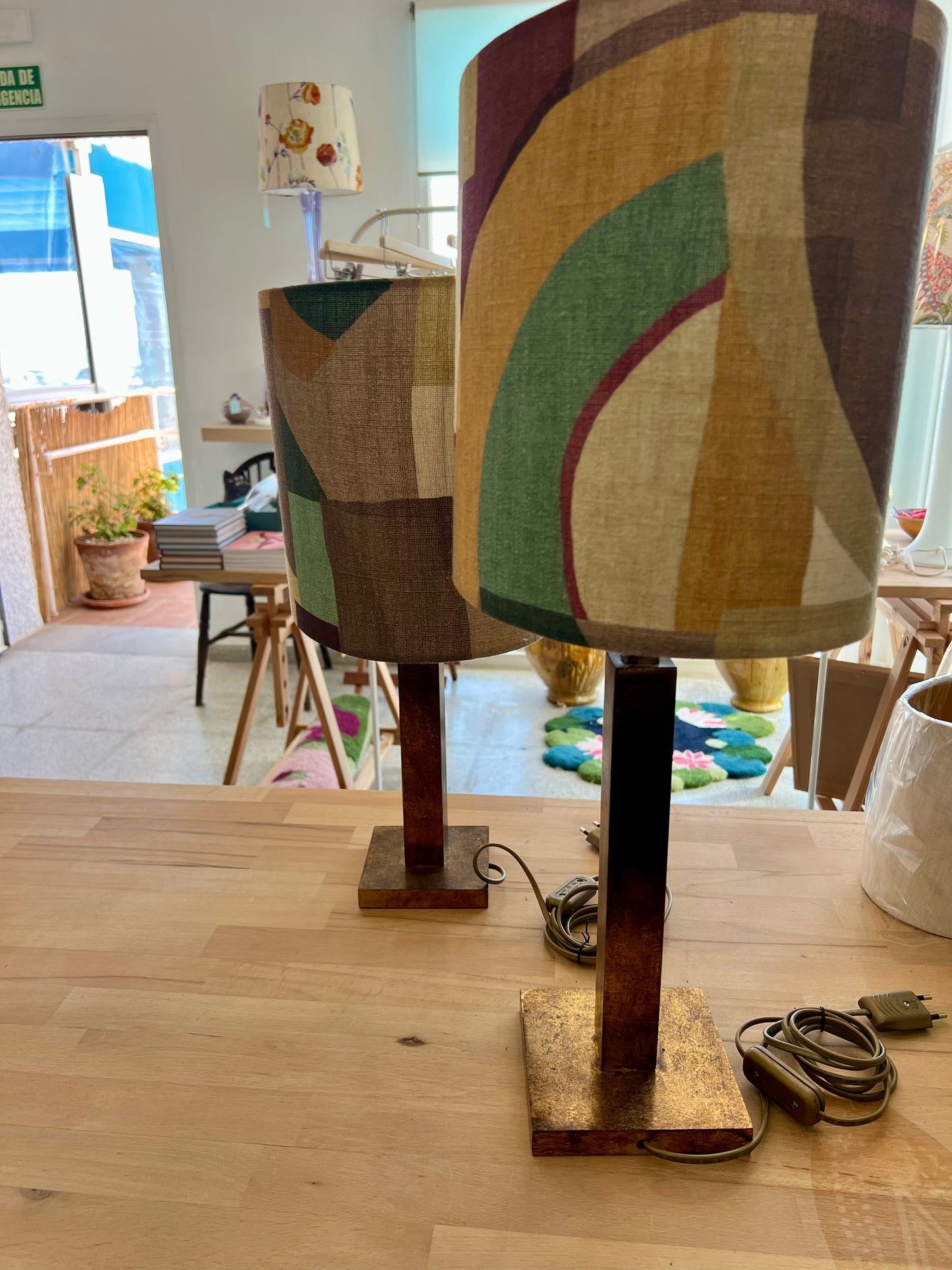 Custom Lampshade - Organic Retro Linen