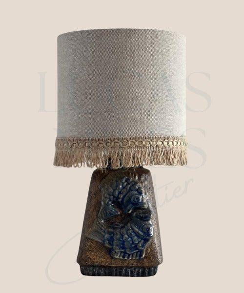 Swedish table lamp, ceramic, Ego Stengods, vintage lamp