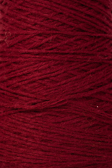 Close up of pomegranite tufting yarn
