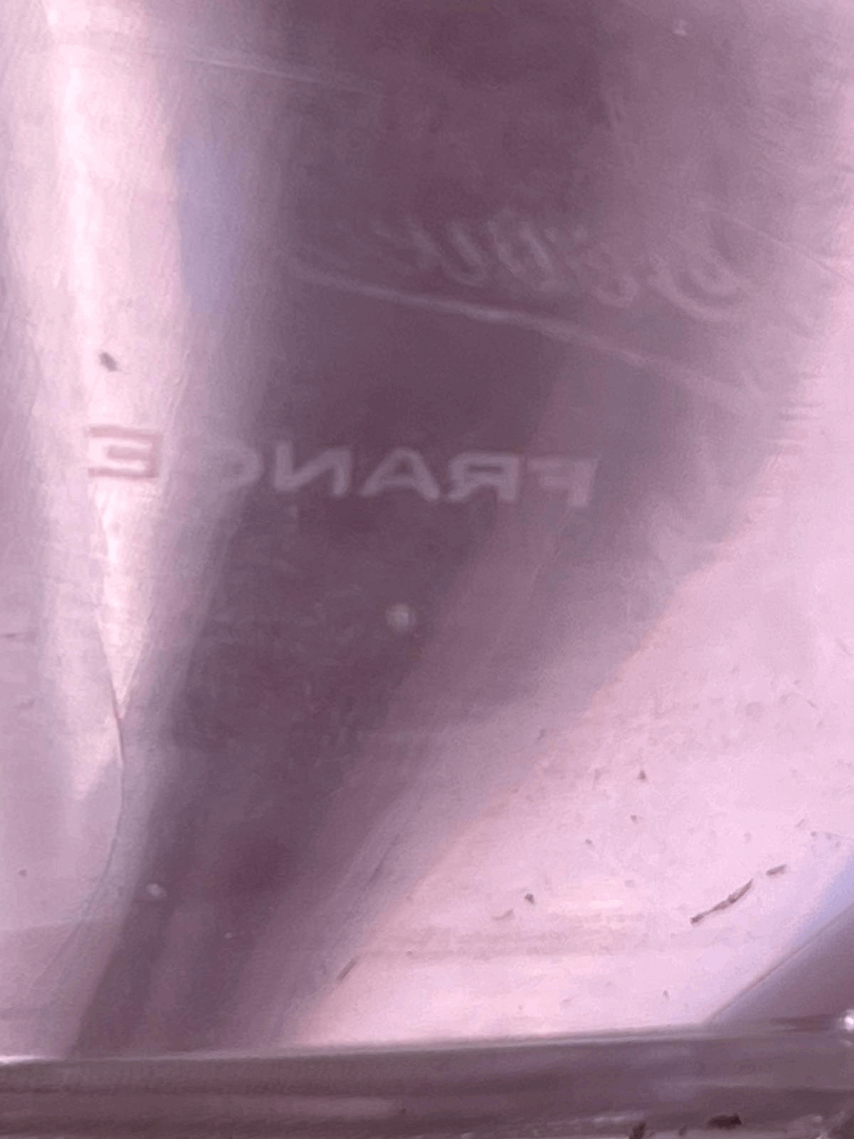 Art Deco Lavender Crystal Table Lamp makers mark Sevres of France