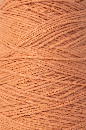 Tangerine acrylic yarn for tufting close up