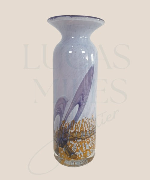 Swedish Glass Vase in Lilac