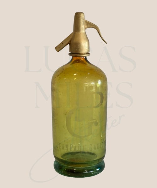Sifón de soda vintage Jean Paul Gautier (amarillo)