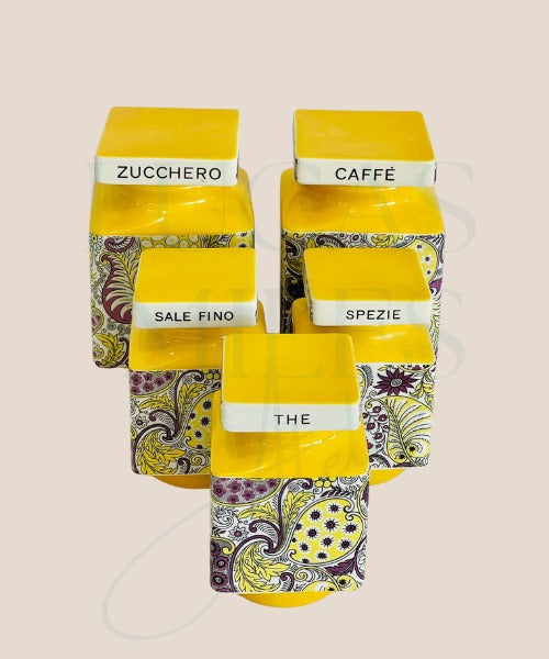 Juego de almacenamiento de cocina de cerámica italiana