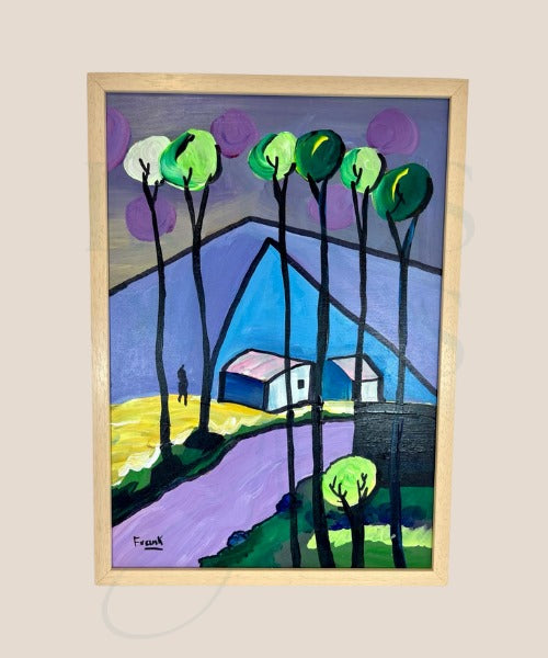 Paisase con Arboles - Acrílico de Javier Fran Korral