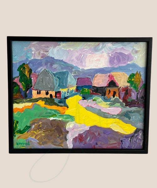 Calle Madera - Acrílico de Javier FranK Corral - Naturaleza muerta