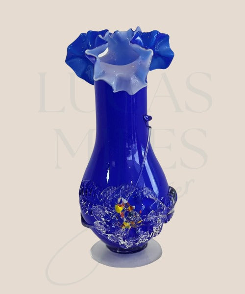 Vintage Italian hand blown glass outlet vase