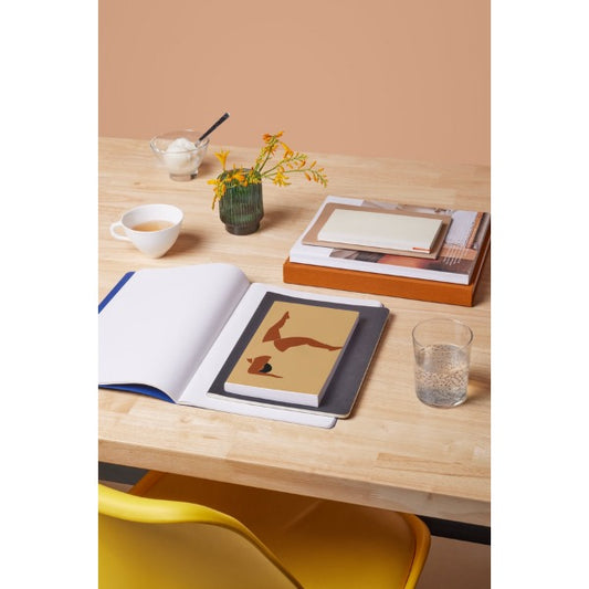 Notebook in yellow designed by Noor Houtakkers