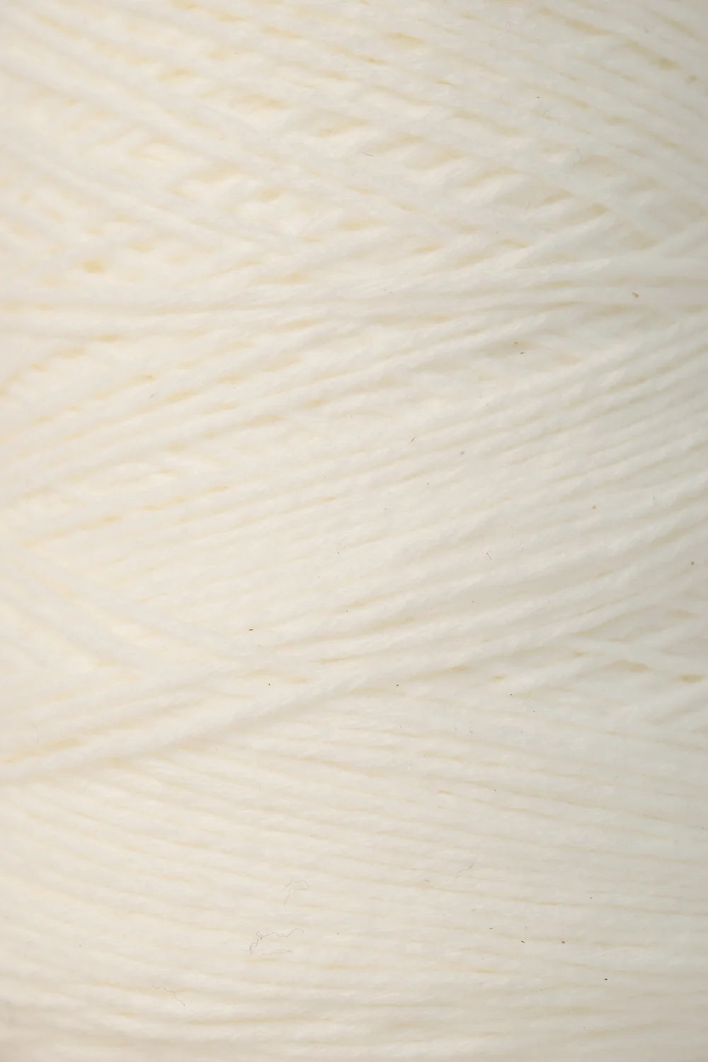 Close up of white tufting yarn