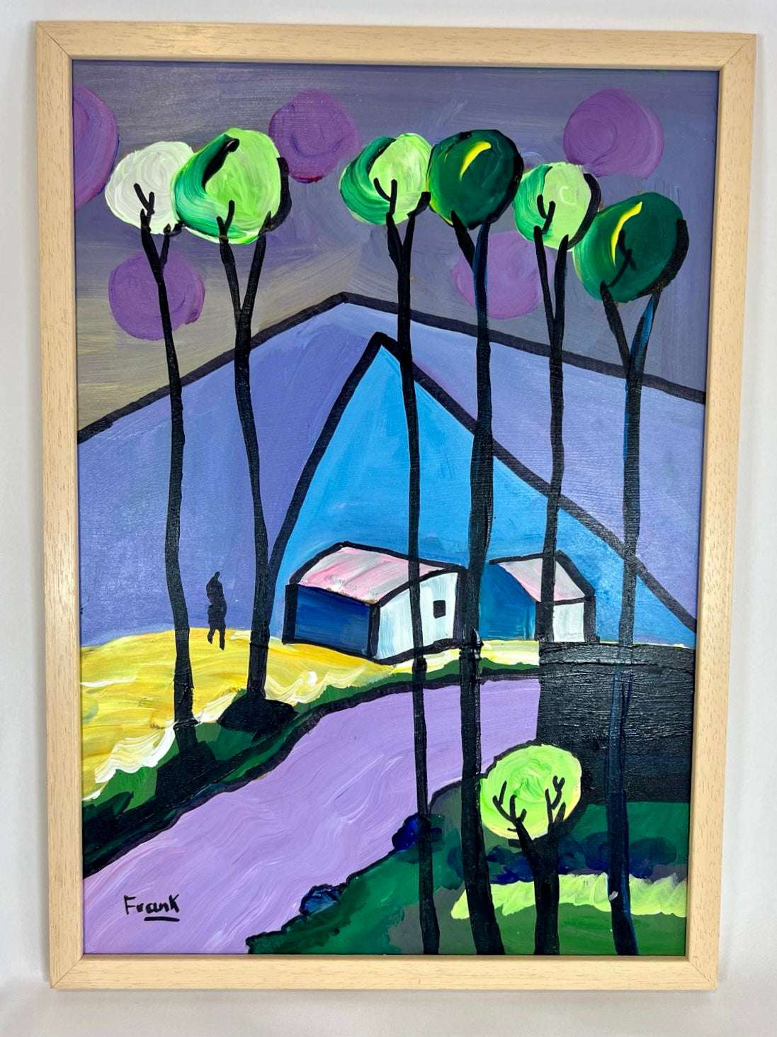 Paisase con Arboles - Acrylic by Javier Fran Korral