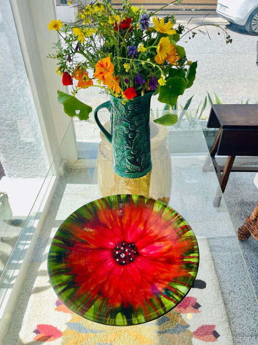 Hand-Painted Spanish Ceramic Platter