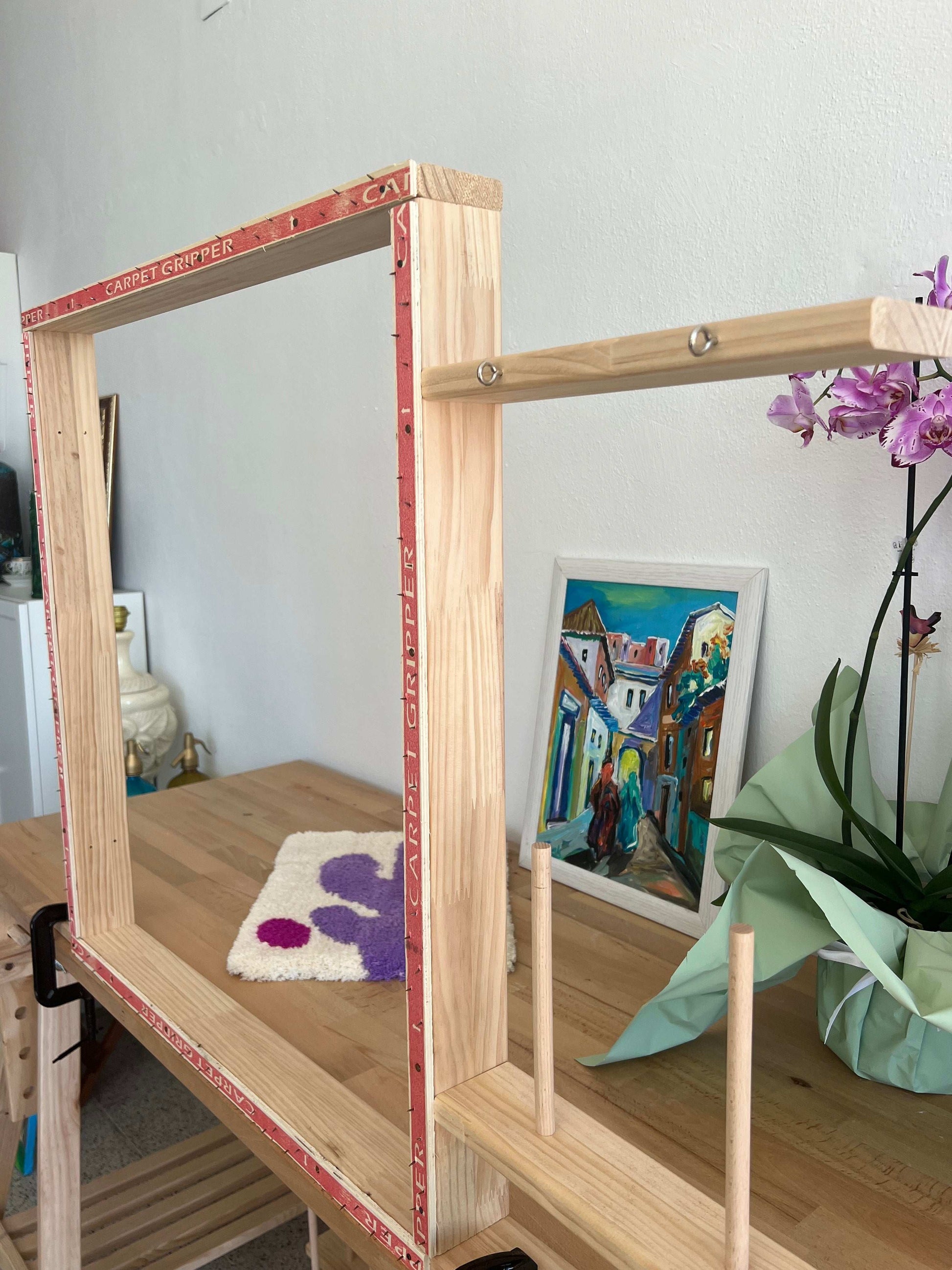 Tufting Frame including Table G Clamps