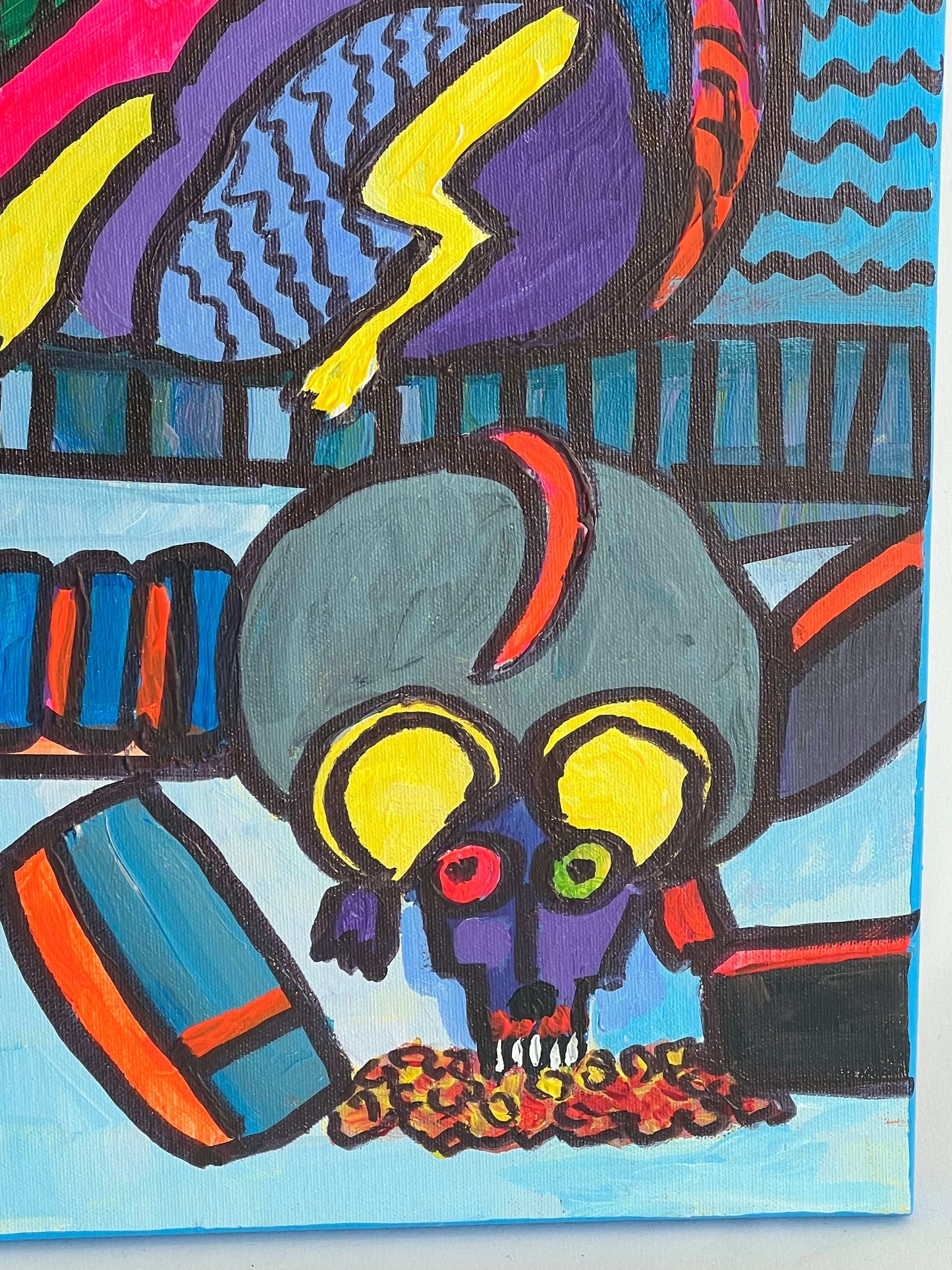 Dos Ratas - Acrylic by Javier Fran Korral