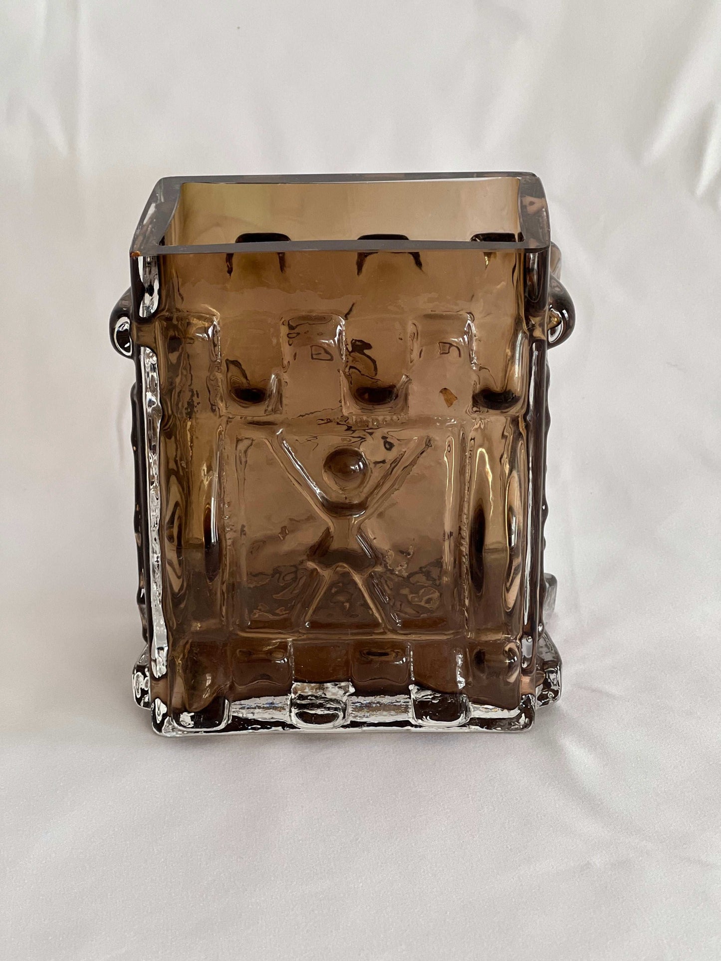 Josef Schott Art Glass Vase by Smålandshyttan reverse