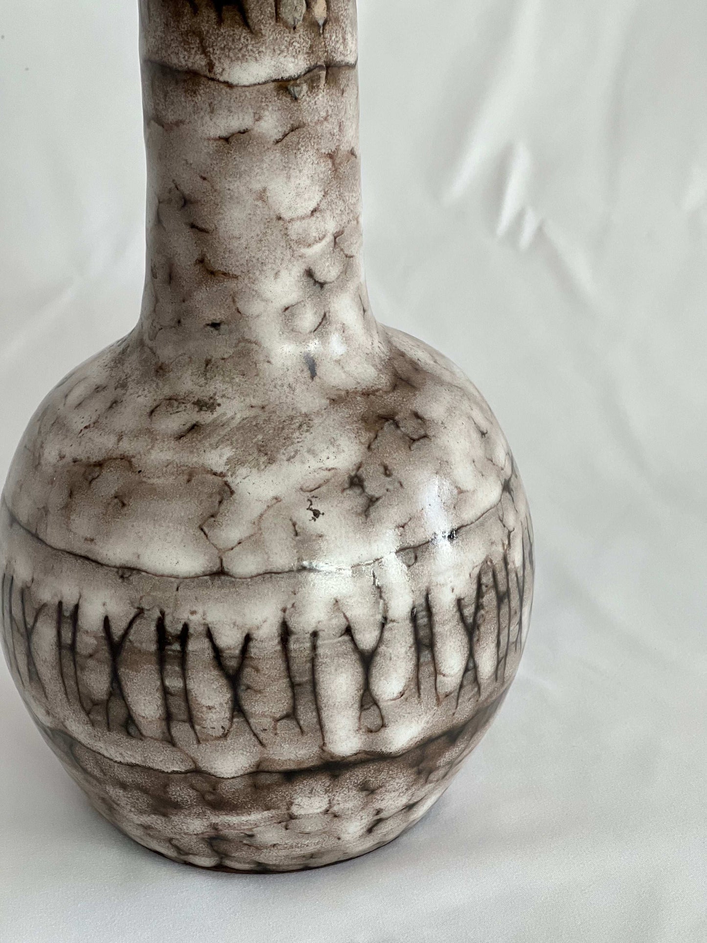 Vintage Earth Toned Ceramic Vase