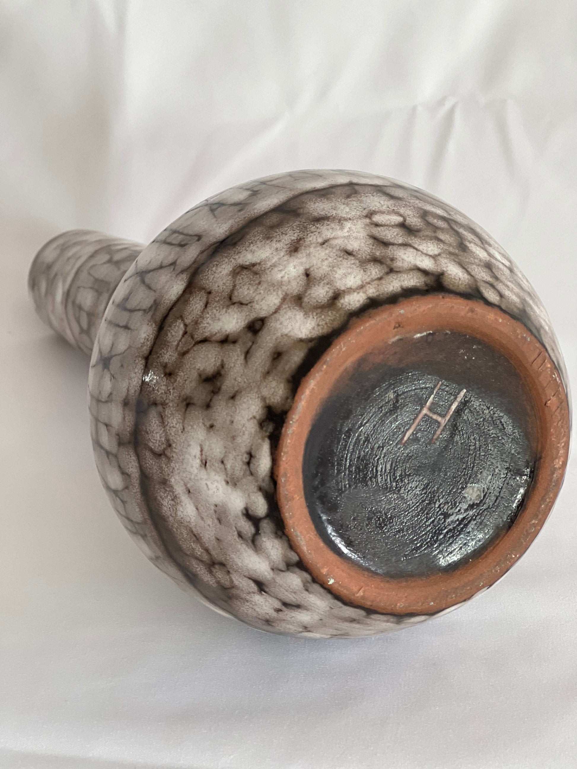 Based marked by maker Earth Toned Ceramic Vase