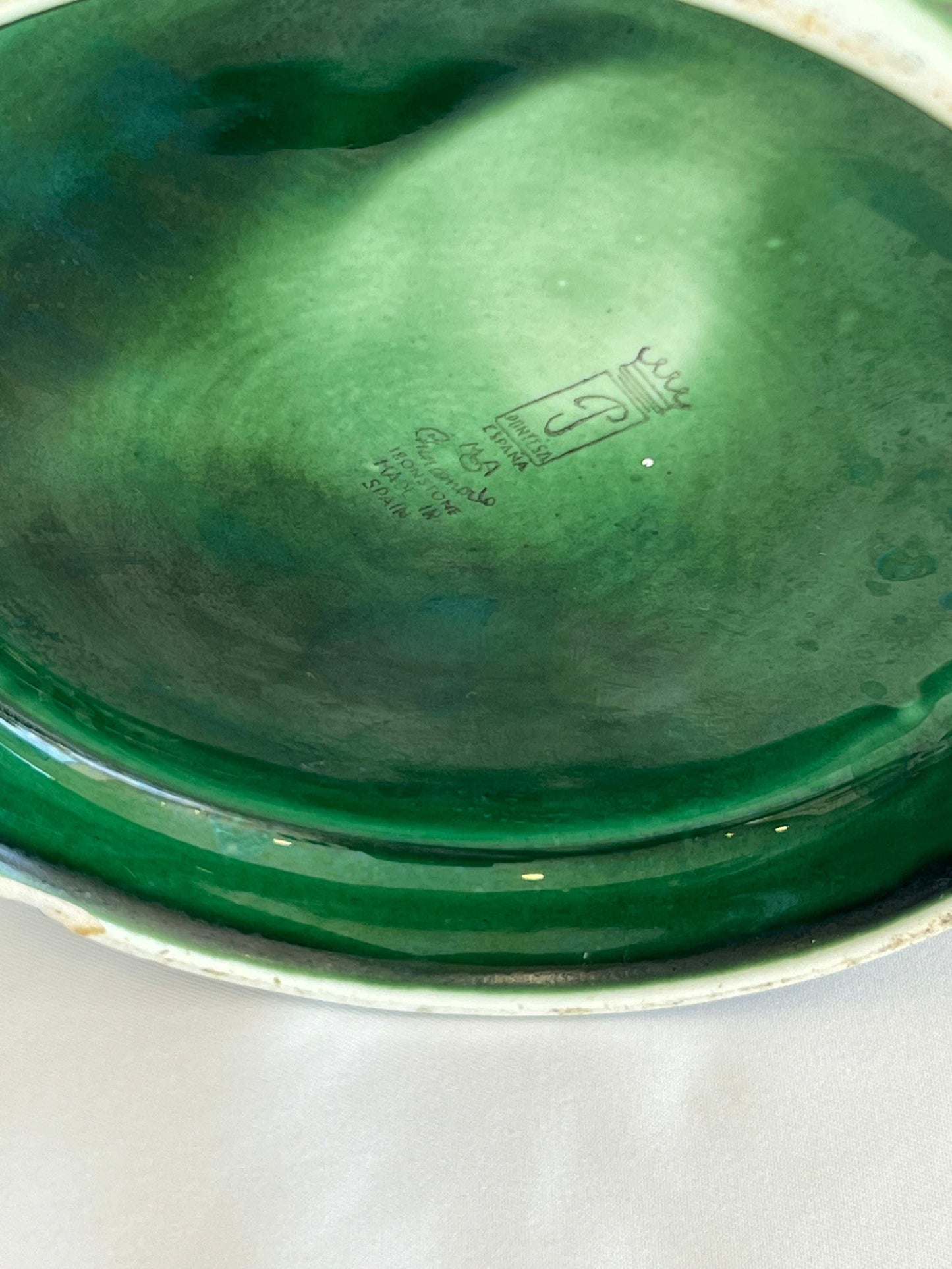 Makers stamp of Spanish Pontesa Ceramic Jug
