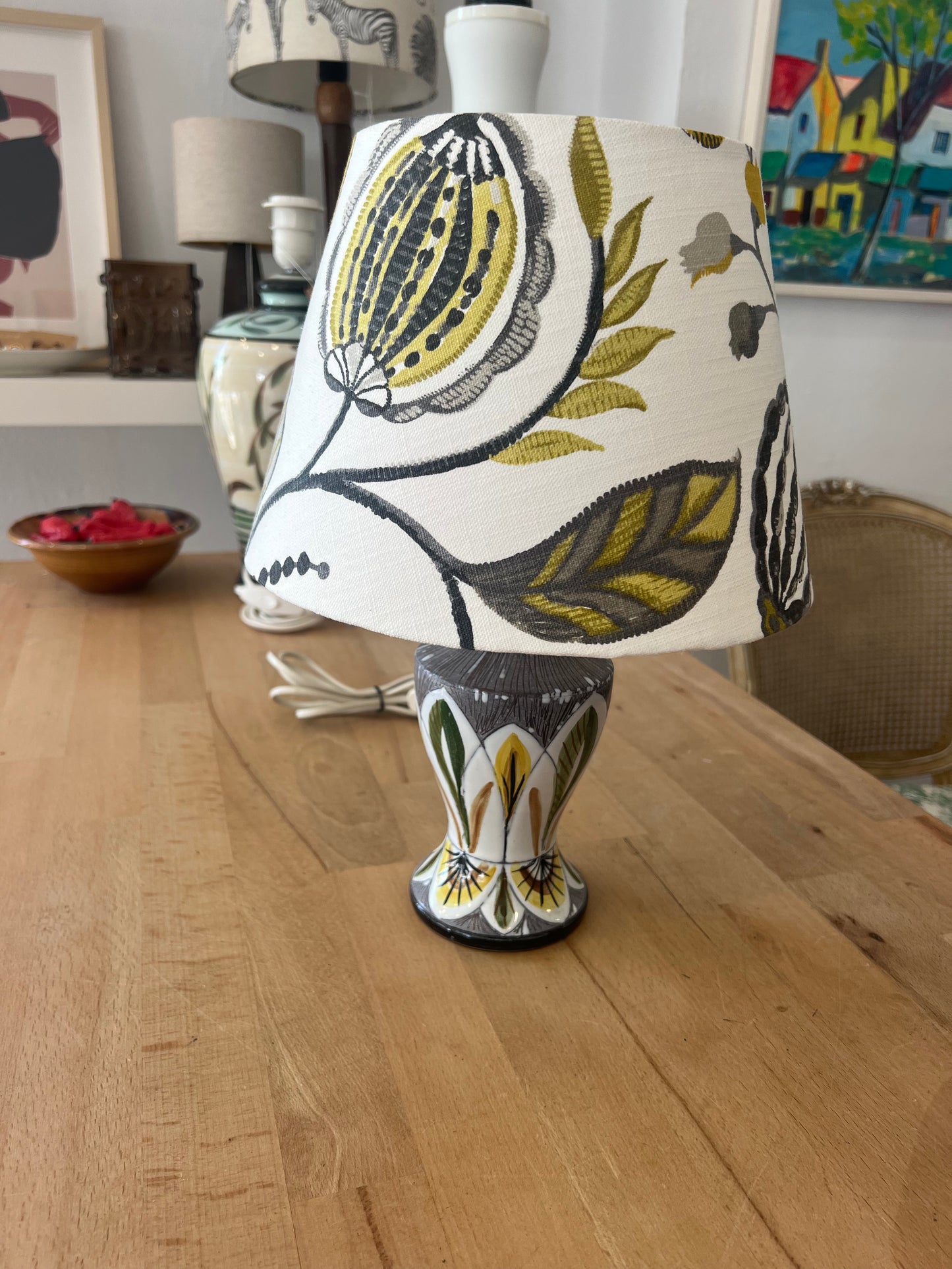 Laholm Swedish Table Lamp and Lampshade