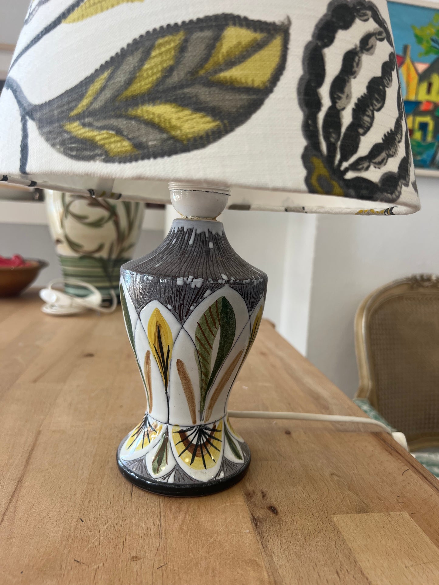 Laholm Swedish Table Lamp and Lampshade