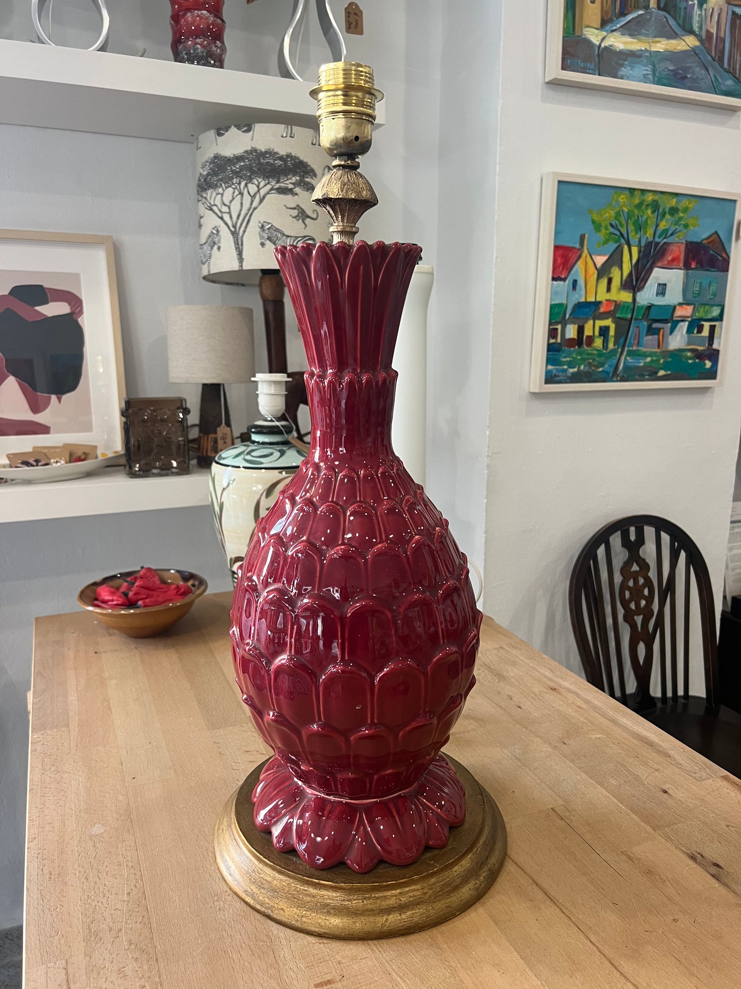 Manises Table Lamp - Pineapple Design