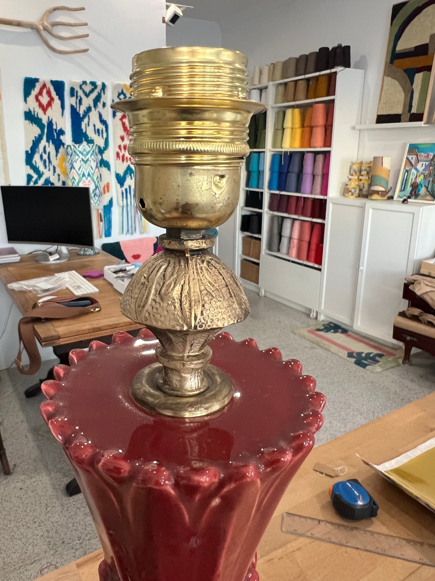 Manises Table Lamp - Pineapple Design