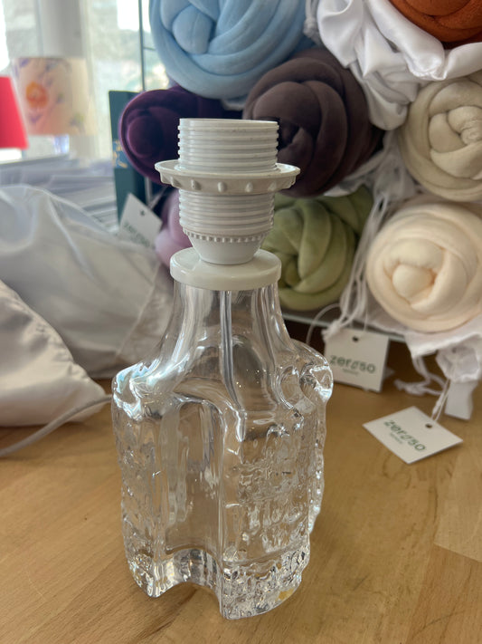 Scandinavian Vintage Glass Table Lamp
