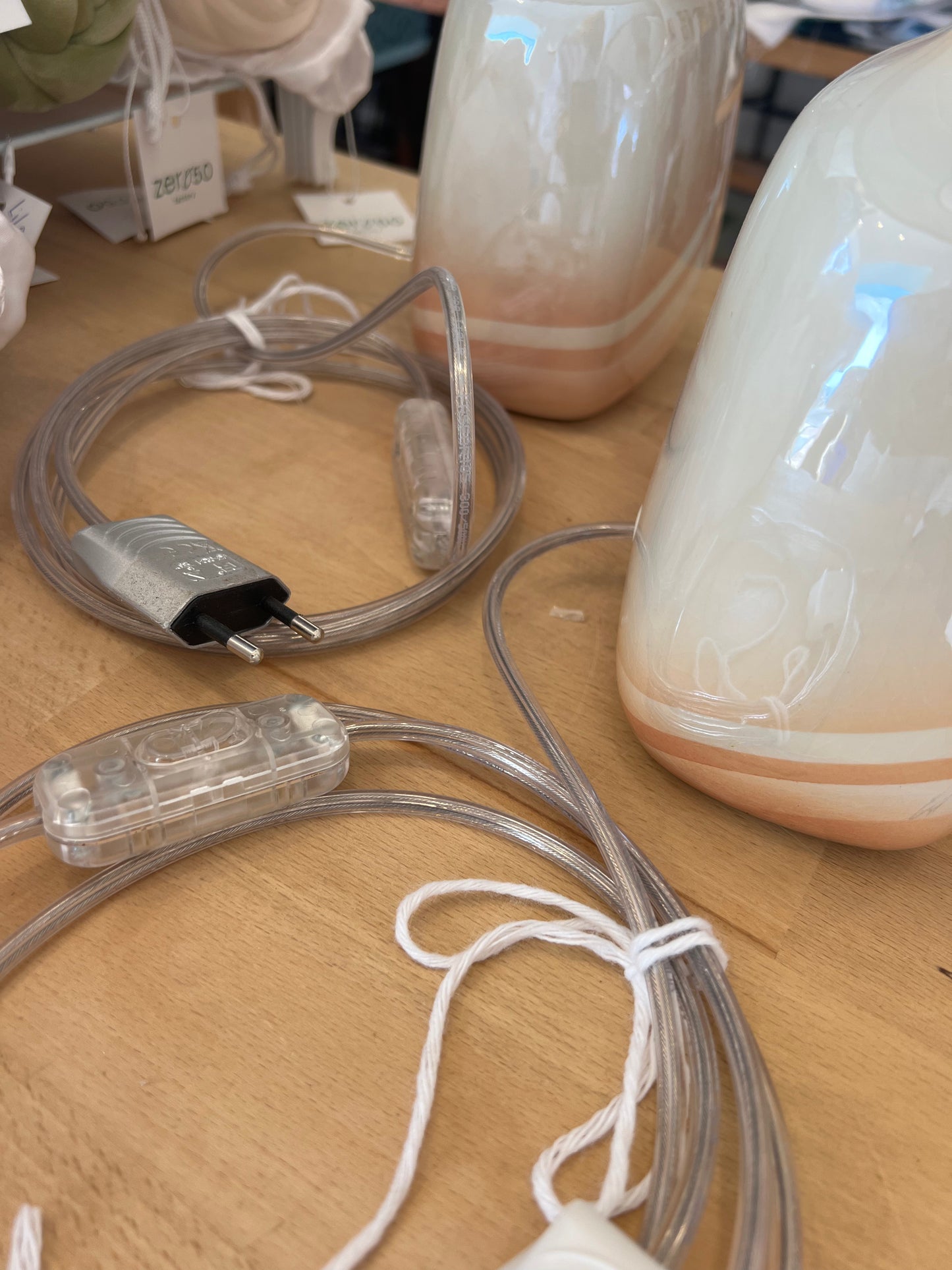 Italian Style Ceramic Mediterranean Pottery Lamps with Shades