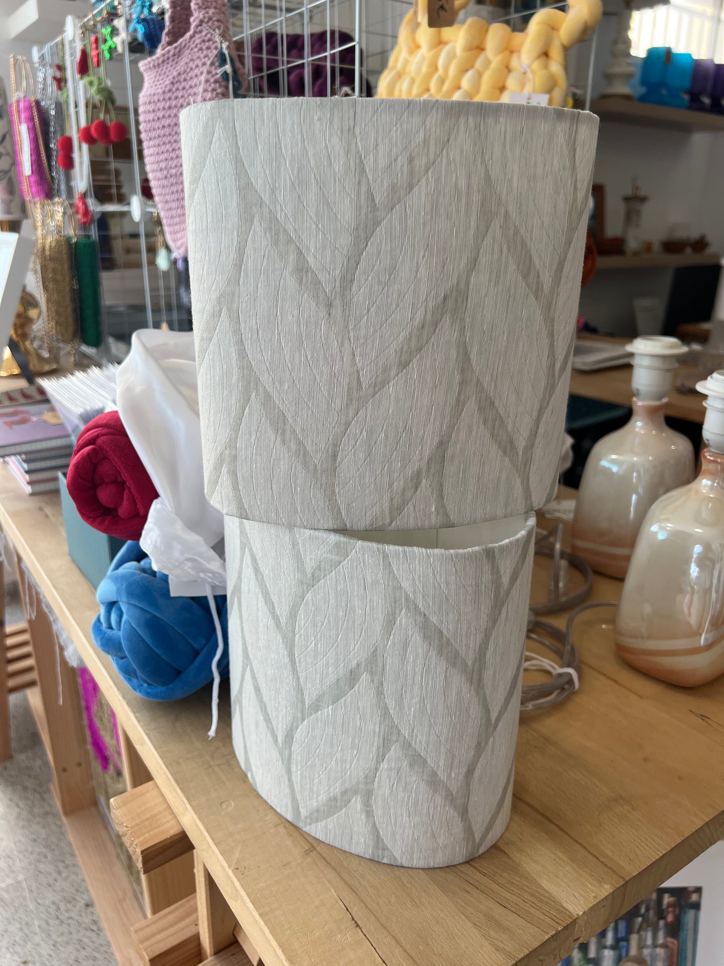 Italian Style Ceramic Mediterranean Pottery Lamps with Shades
