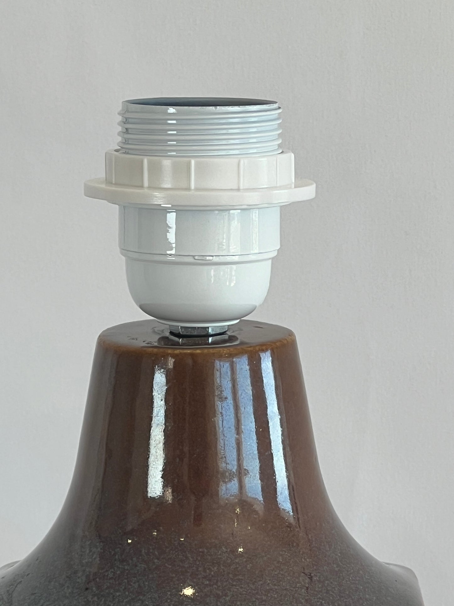 Large Swedish Stoneware Table Lamp by Ego Stengods