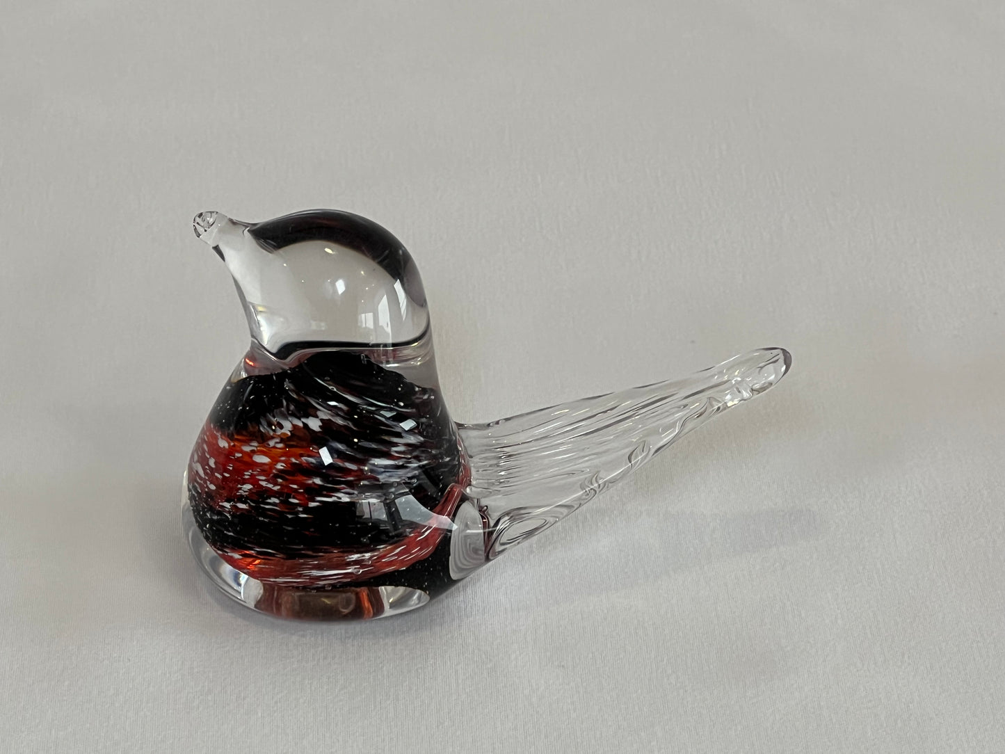 Two Swedish Art Glass Birds