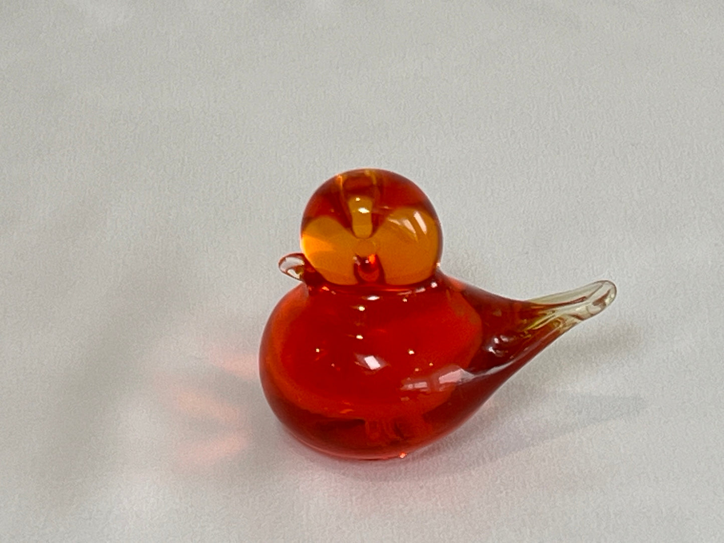 Two Swedish Art Glass Birds