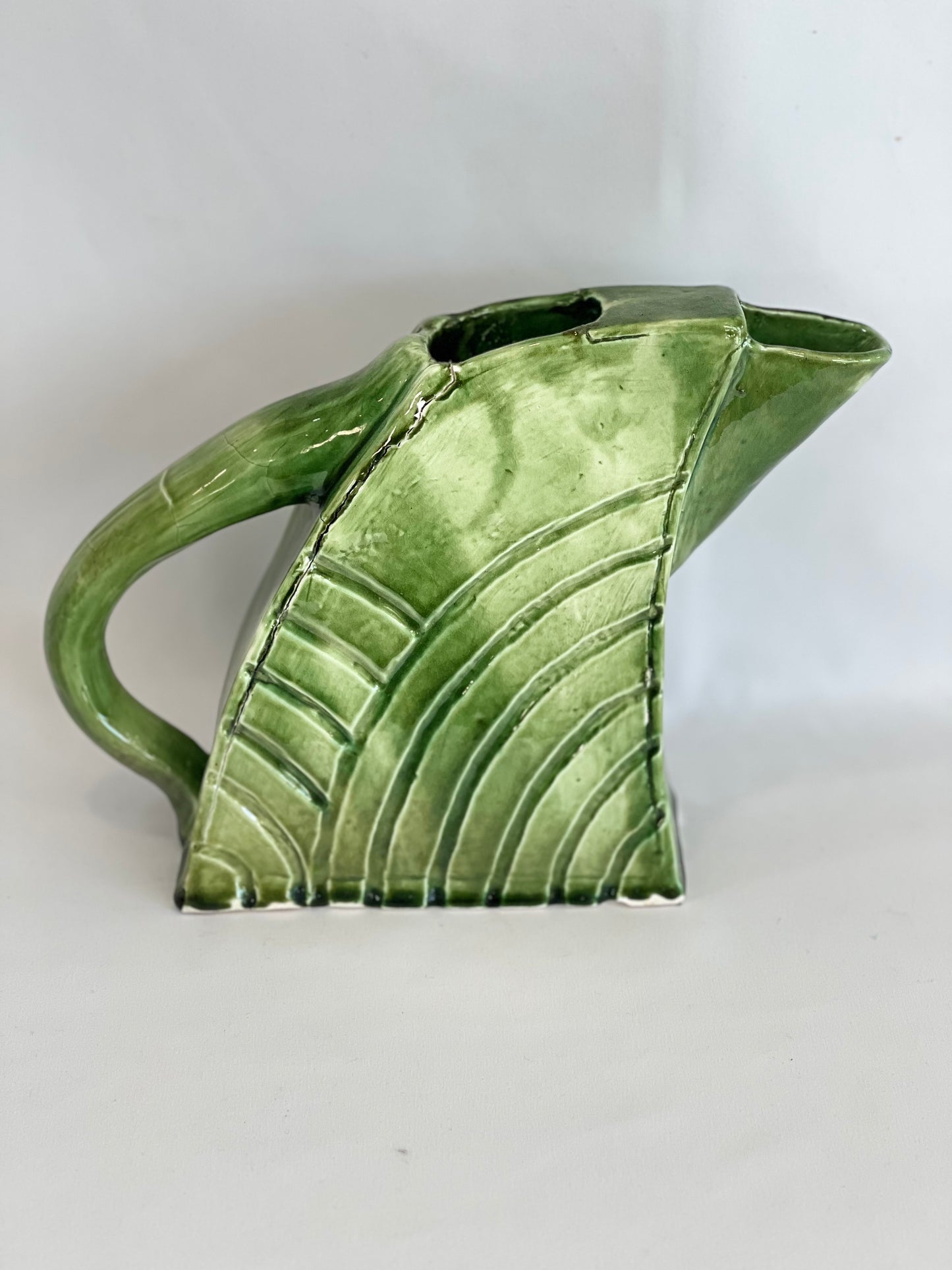 Mossy Green Decorative Ceramic Jug