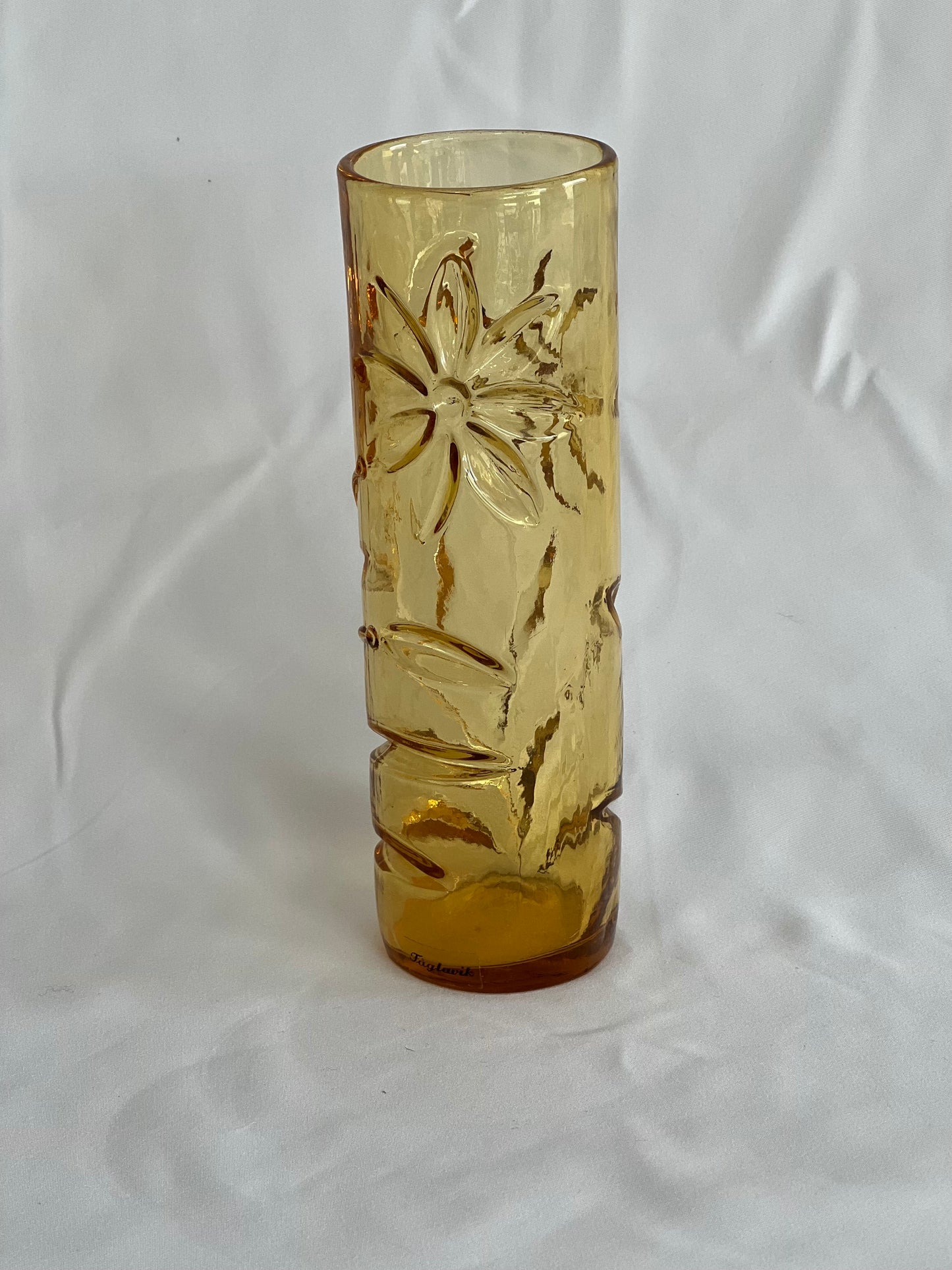Swedish Yellow Art Glass Vase