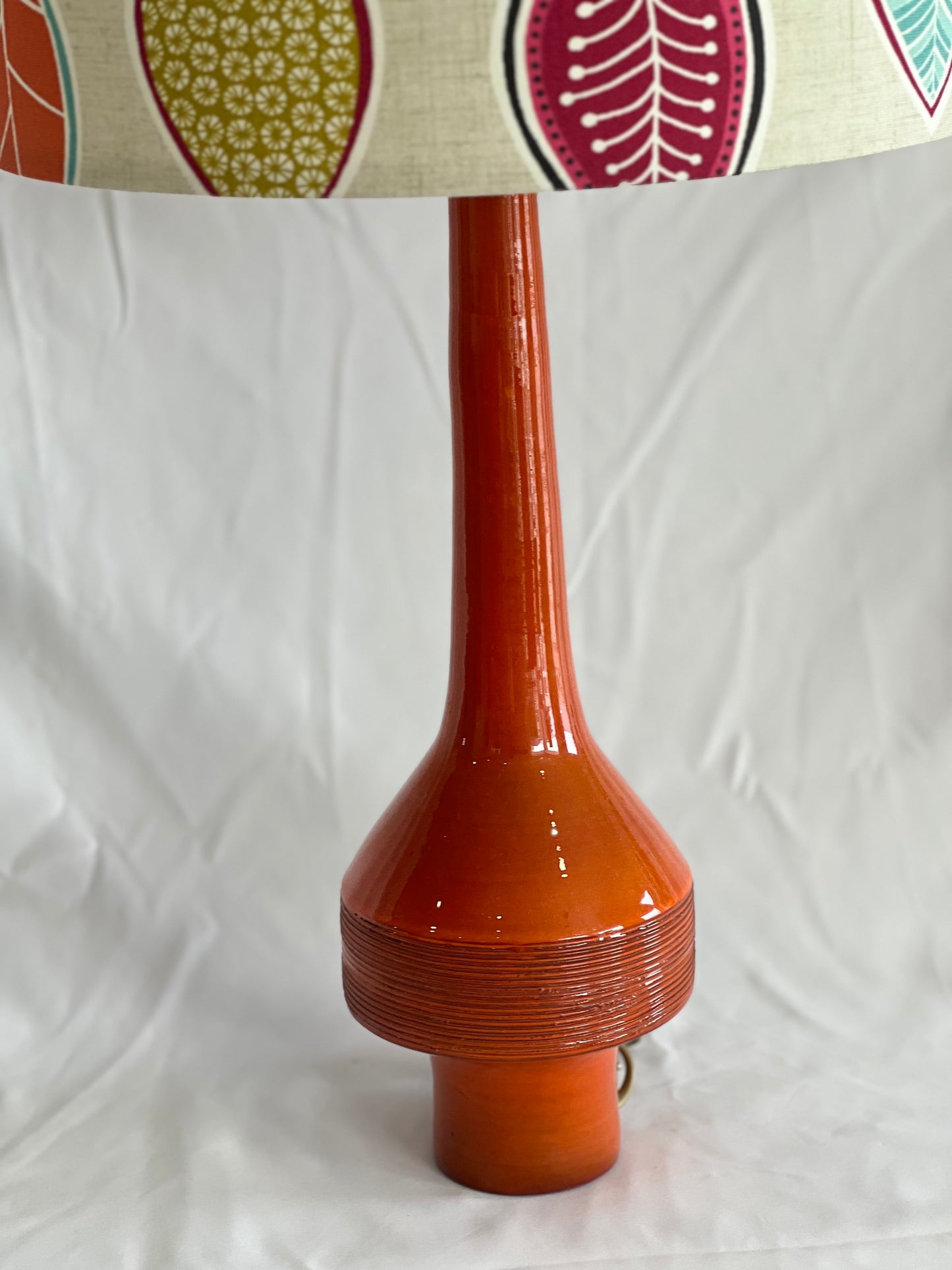 Retro Orange Ceramic Table Lamp