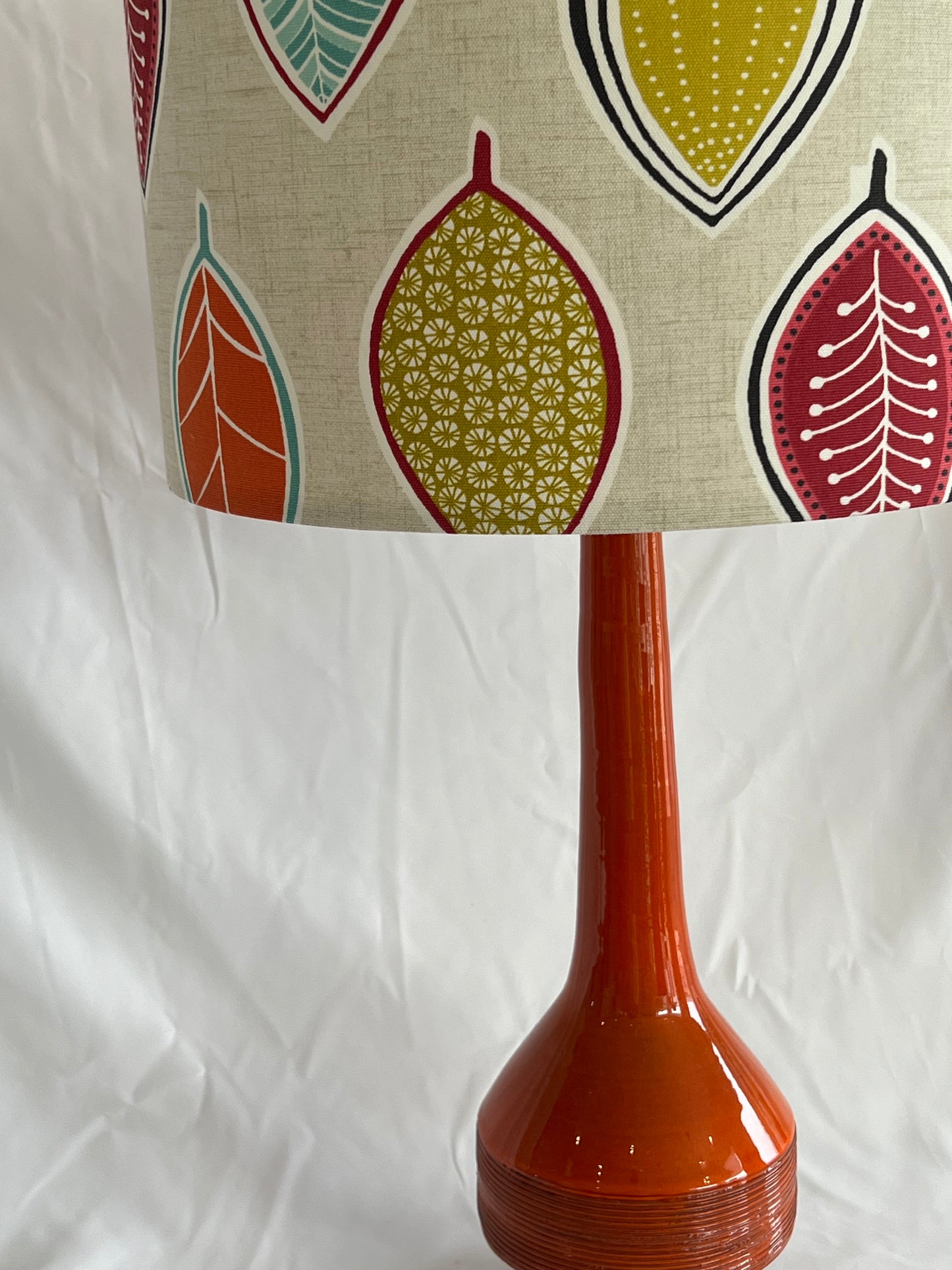 Retro Orange Ceramic Table Lamp