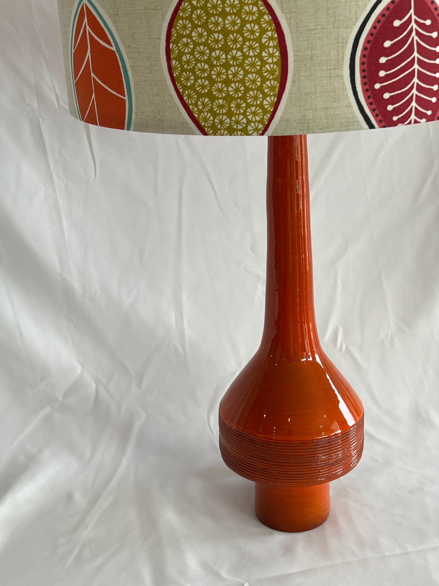 Retro Orange Ceramic Table Lamp