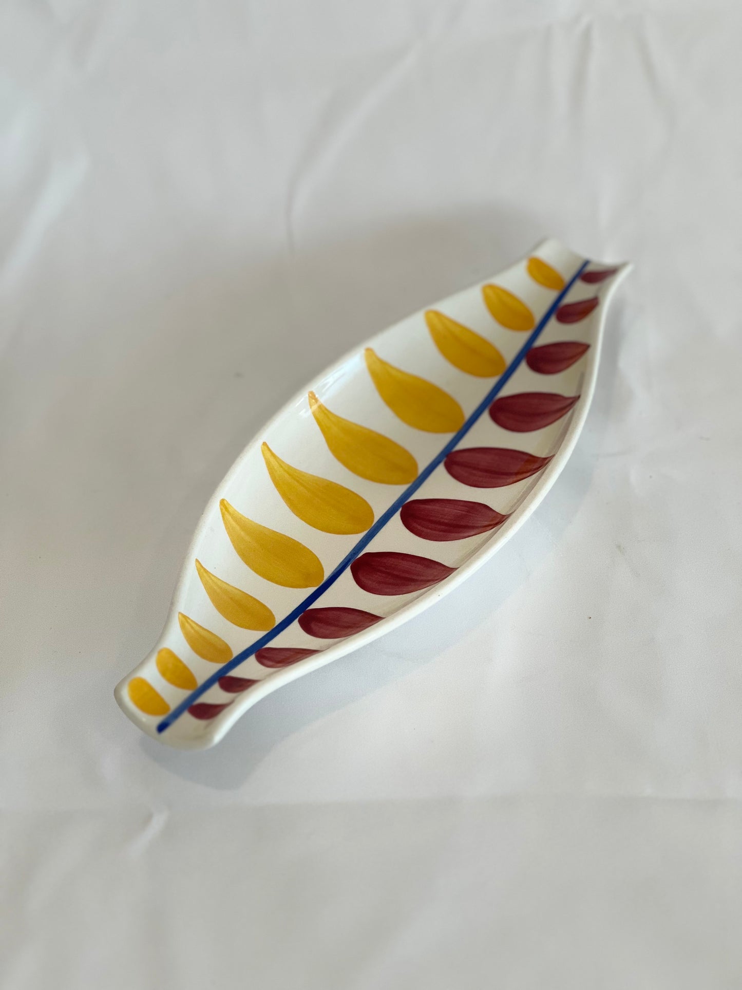 Upsala Ekeby Leaf Motif Dish