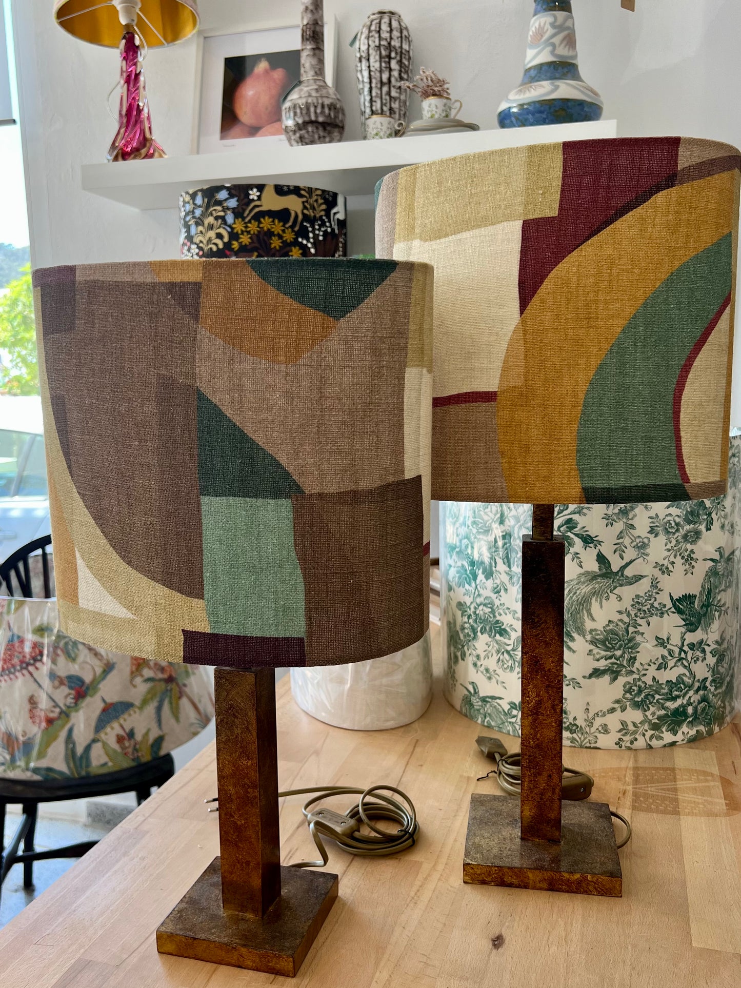 Custom Lampshade - Organic Retro Linen