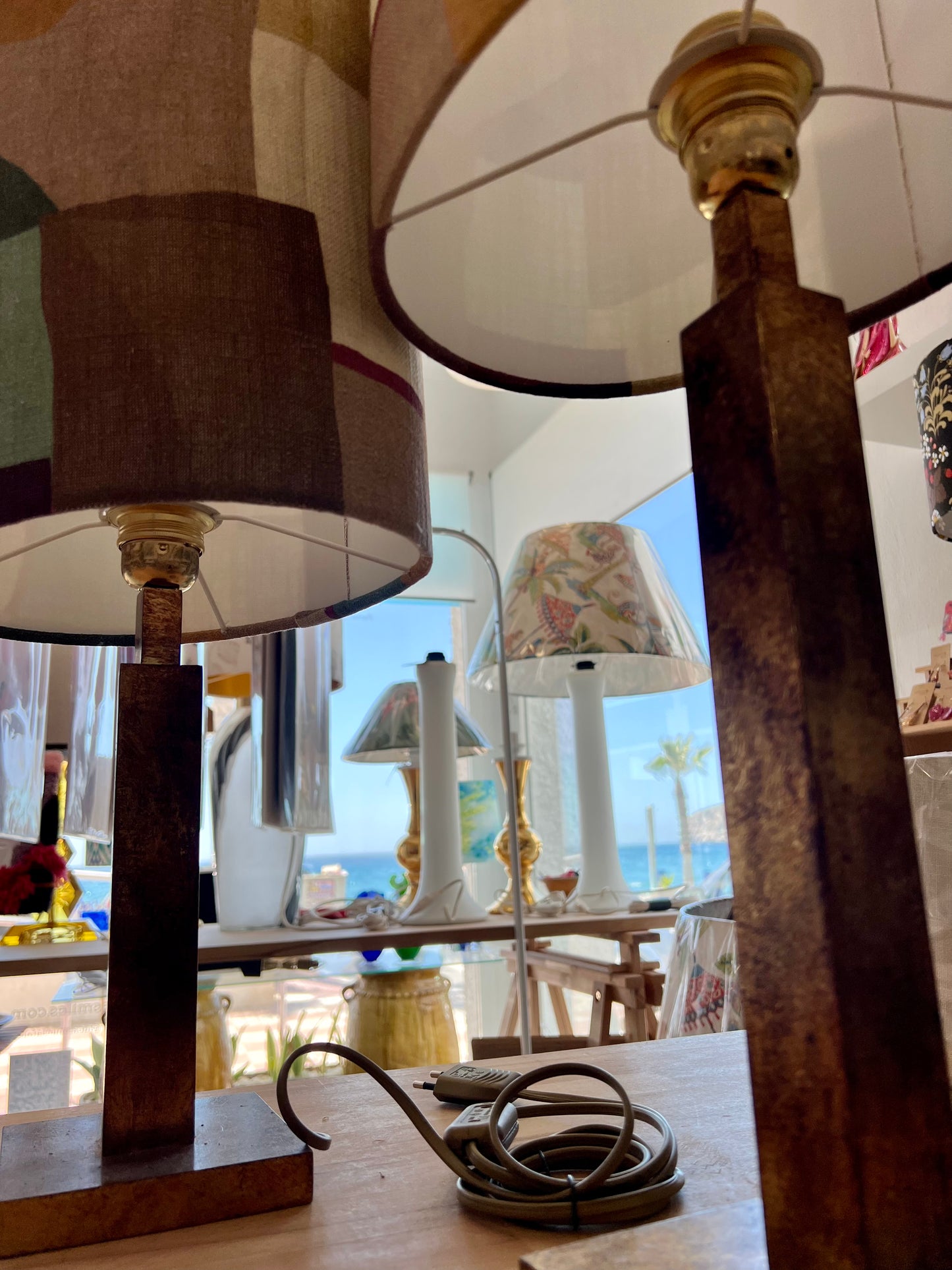Custom Lampshade - Organic Retro Linen