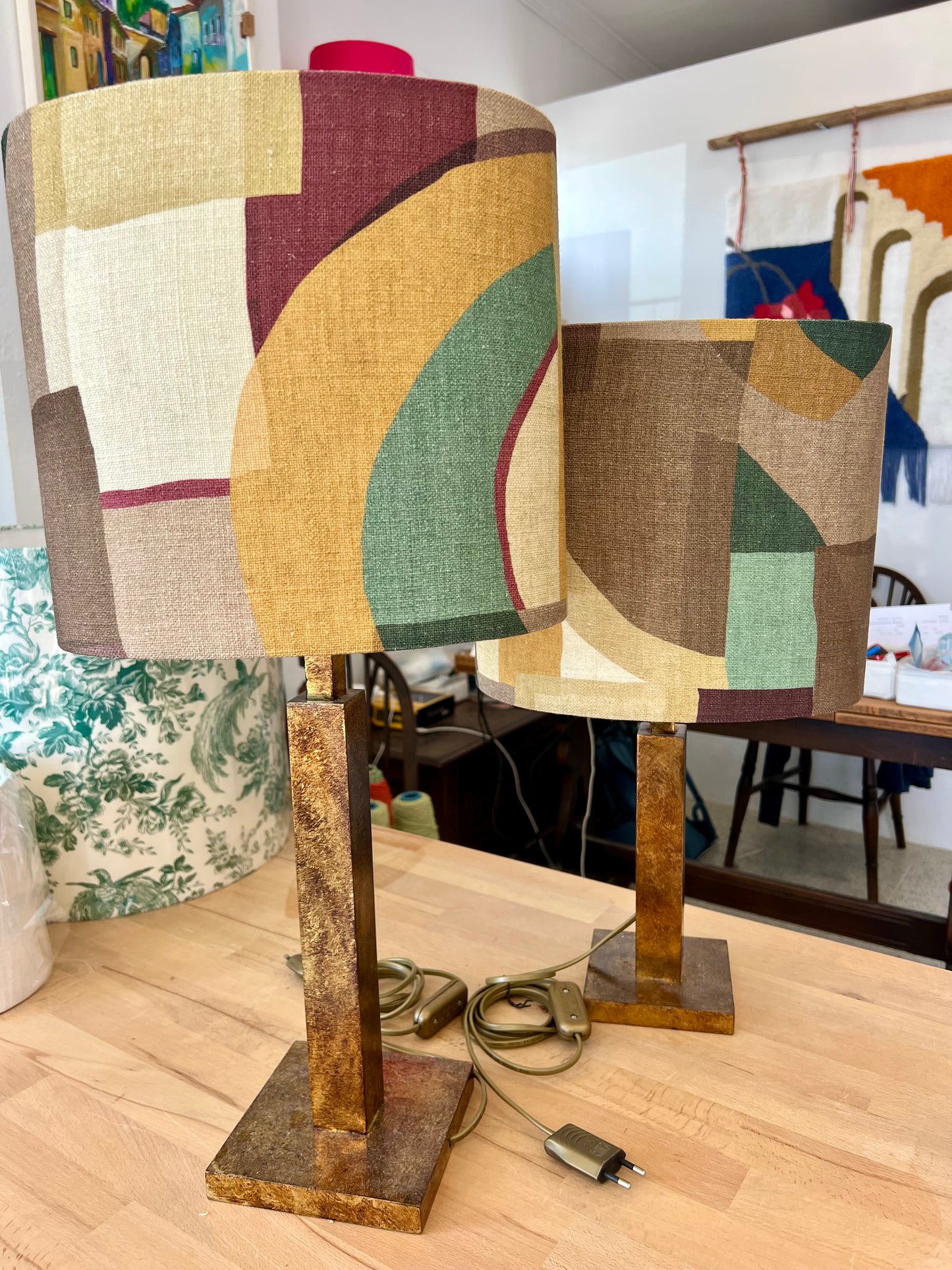 Custom Lampshade - Organic Retro Linen