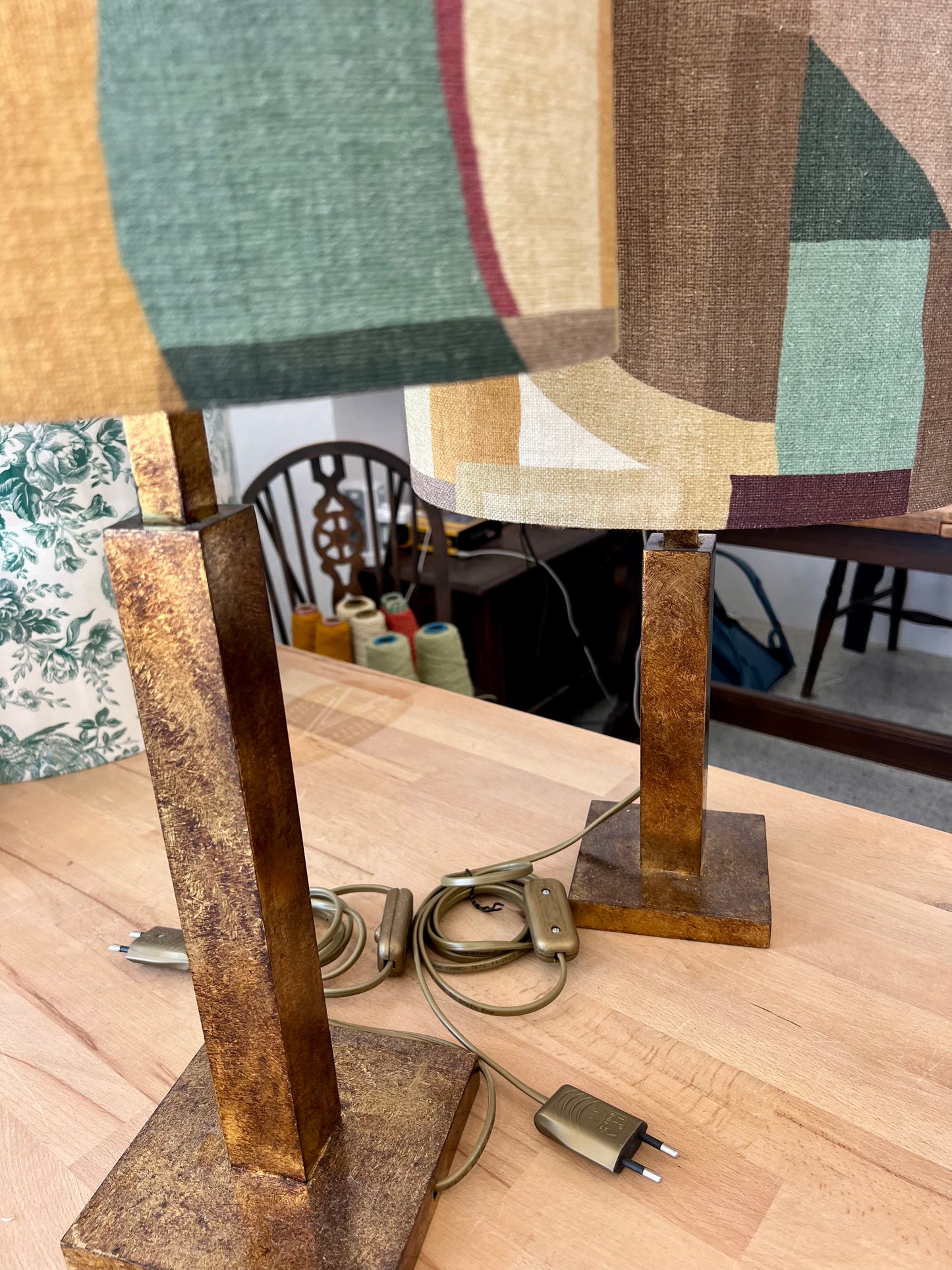 Custom Lampshade - Organic Retro Linen