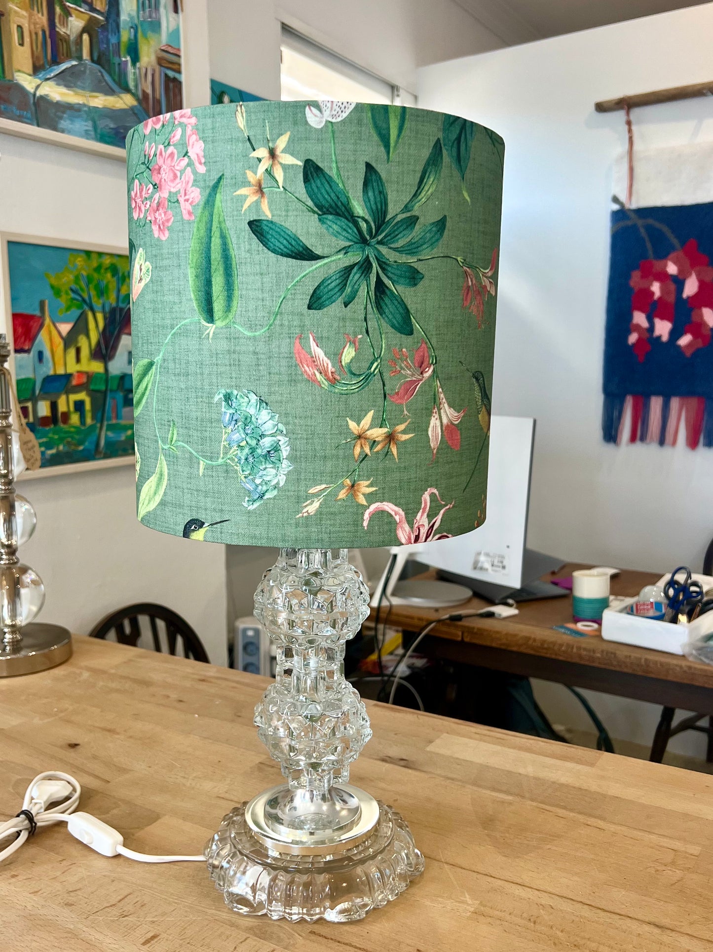 Custom Lampshade - Verde Botanical