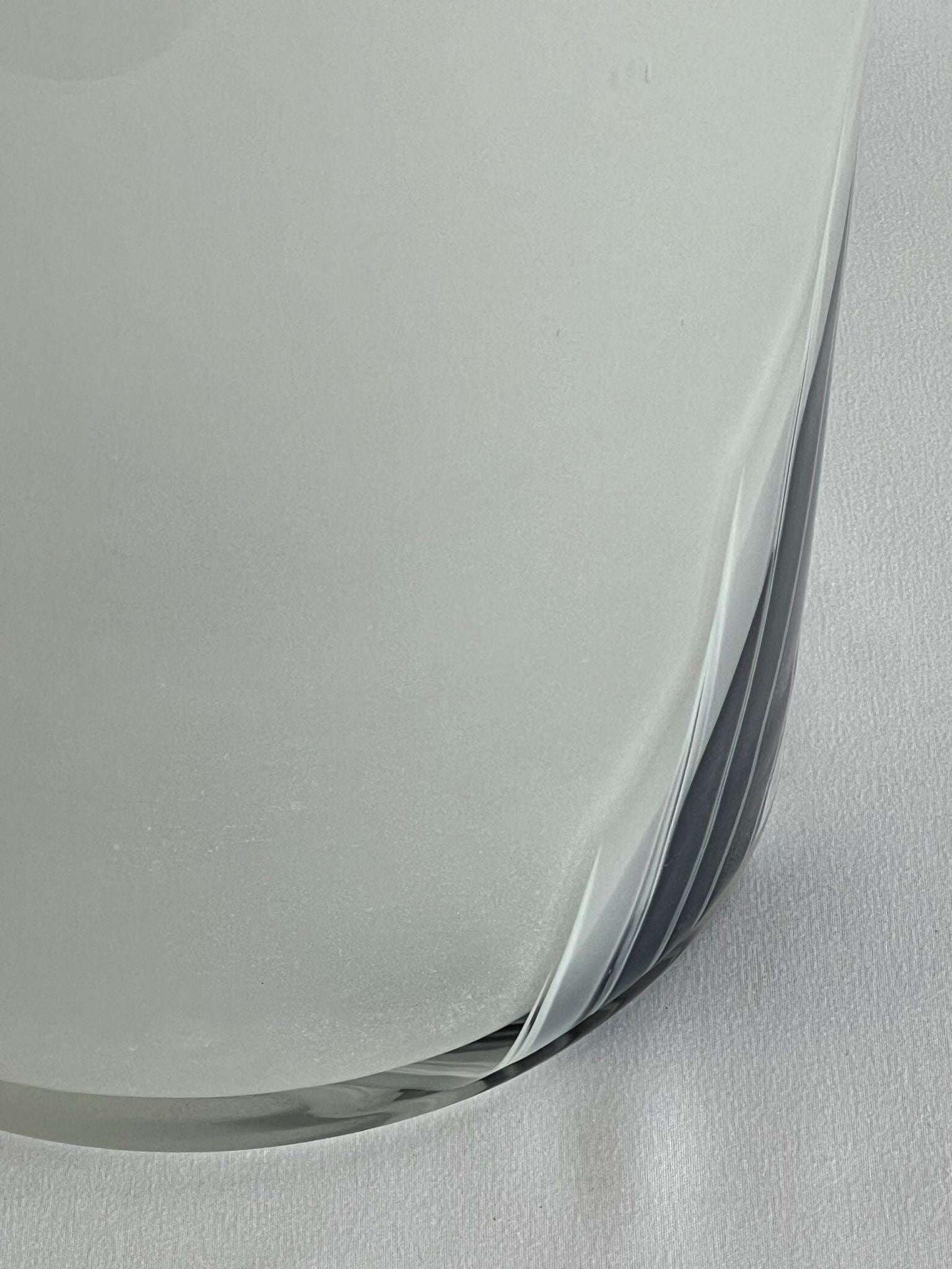 Close up of Oversized Glass Table Lamp