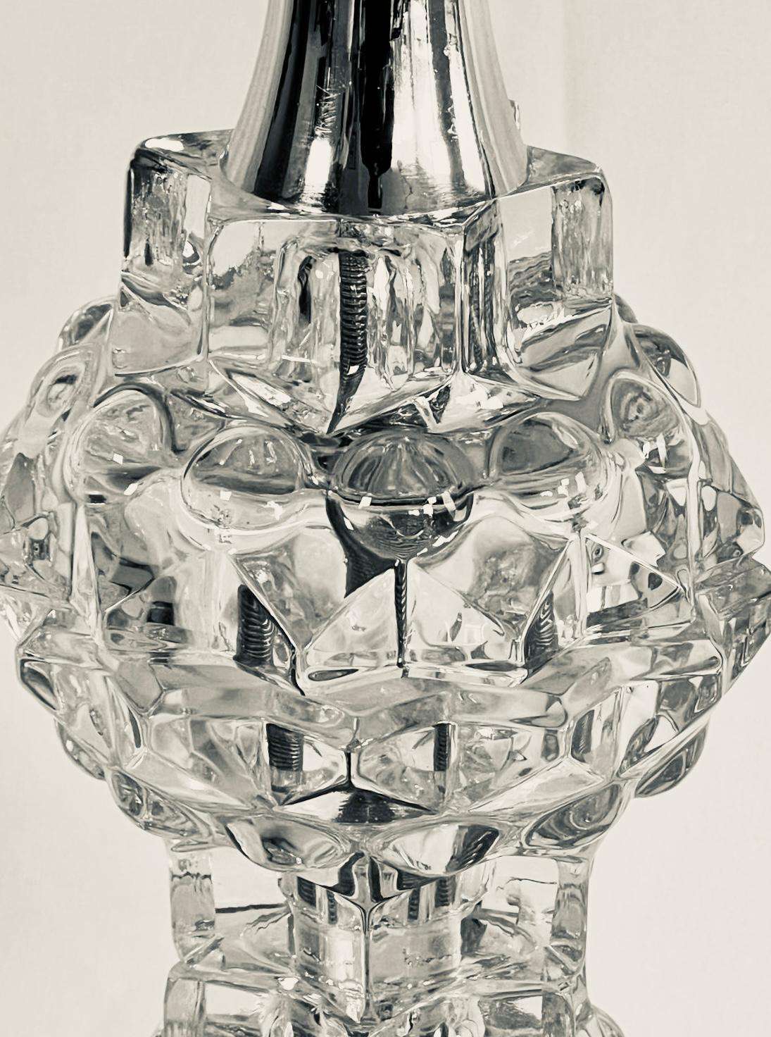 French Retro Tiered Glass Table Lamp