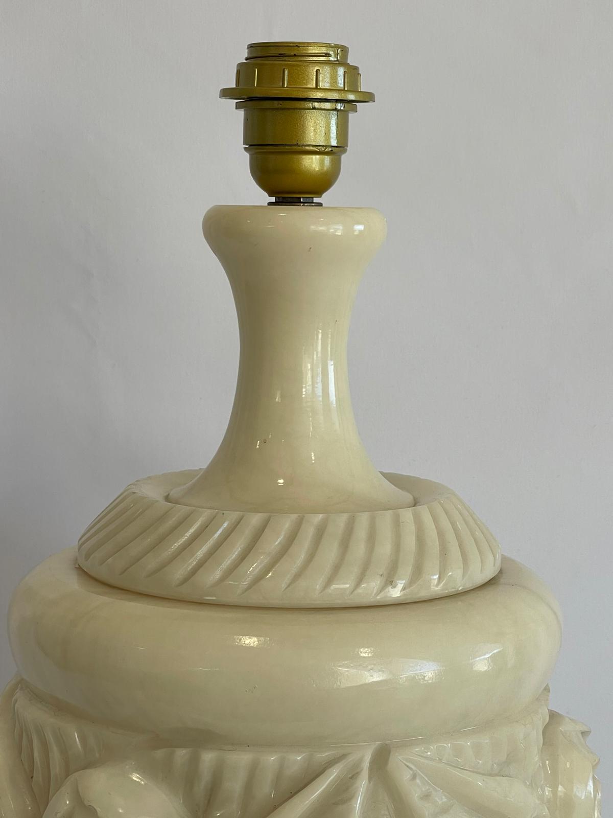 Huge Marble Vintage Table Lamp